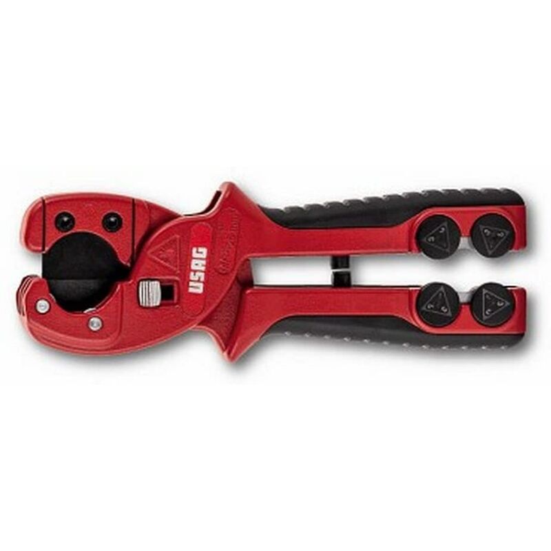 foto del prodotto usag cesoia tagliatubi professionale 26mm per tubi pex e corrugati con lame integrate e ritorno automatico, 317 em26 mm