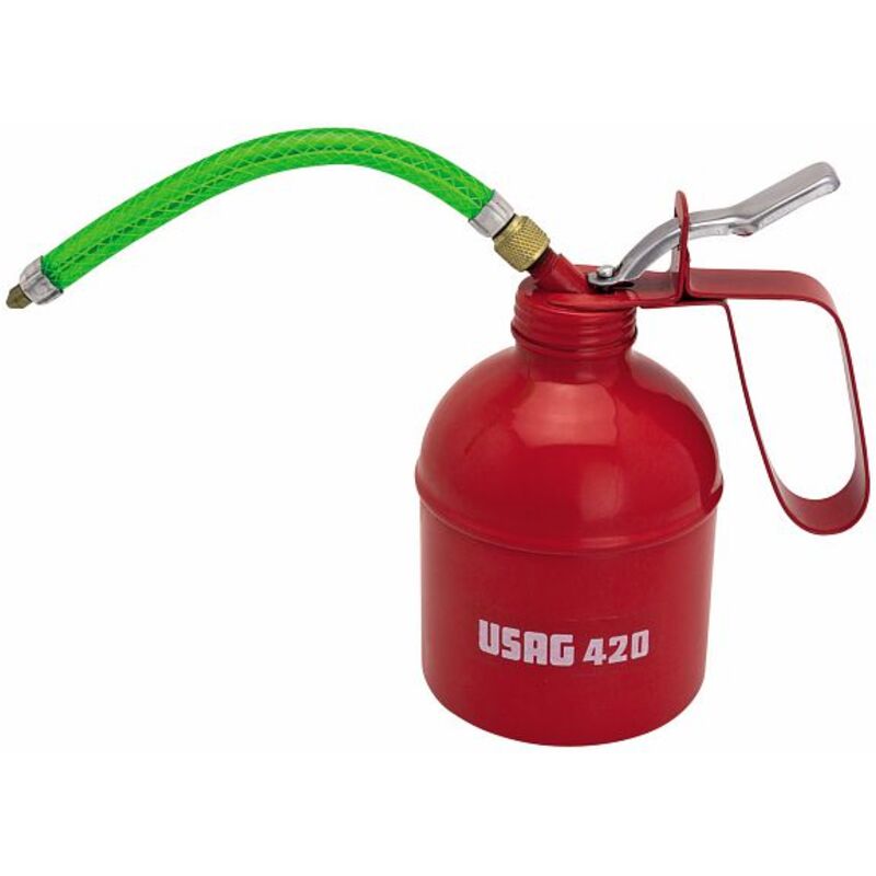 foto del prodotto usag oliatore a pompa con cannuccia in gomma flessibile 420 300 cc