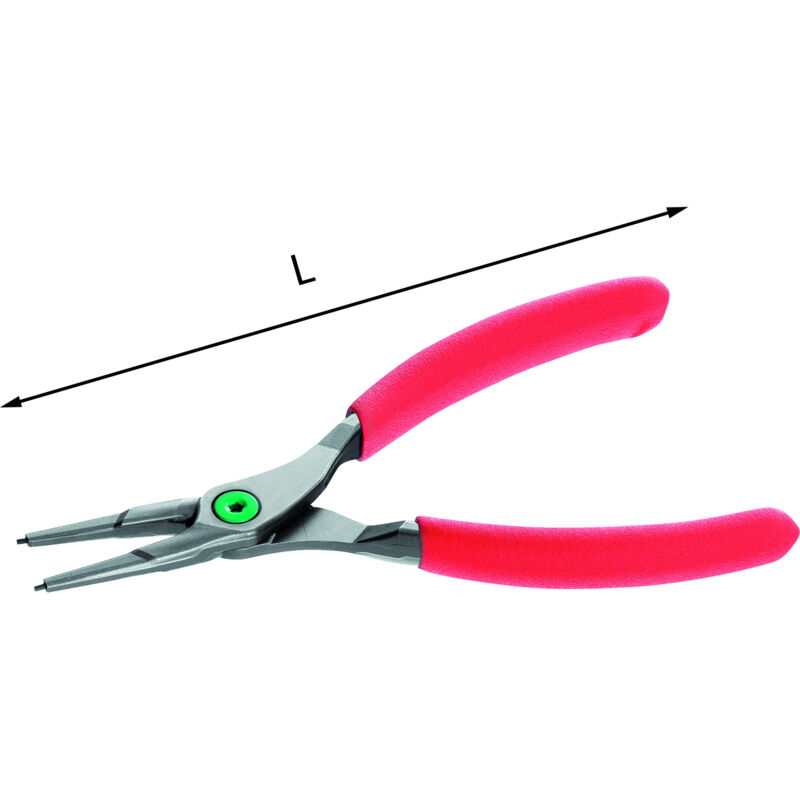foto del prodotto usag - pinza becchi diritti x anelli elastici interni 127 n 19-60 mm