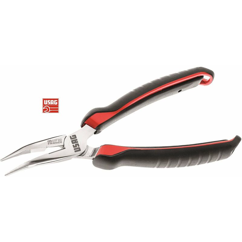 foto del prodotto usag pinza becchi mezzotondi lunghissimi piegati 45 133 axp 71 mm