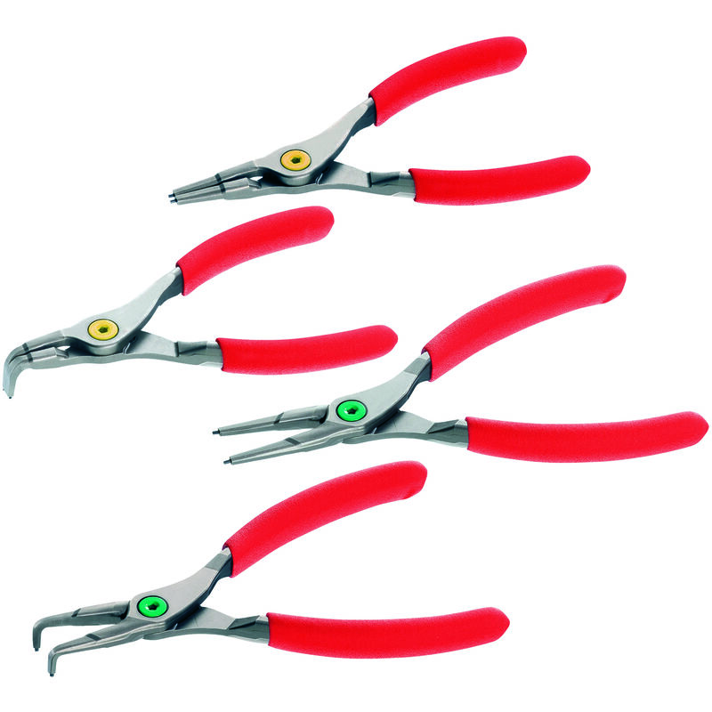 foto del prodotto usag u01279000p serie 4 pinze per anelli elastici rivestimento pvc antiscivolo