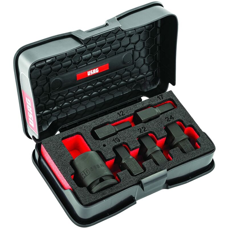 foto del prodotto usag u06880010 688 3 4 md6 assortimento in cassetta di abs con inserti macchina 6 pz 