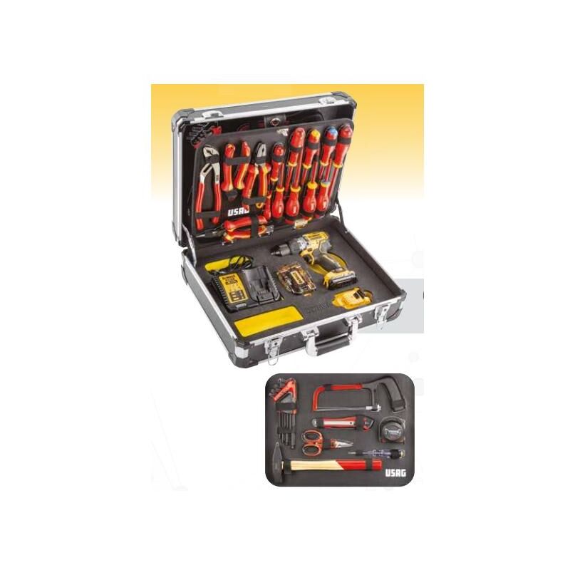 foto del prodotto usag valigia con assortimento per elettricisti 74 pz 002jme dcd706