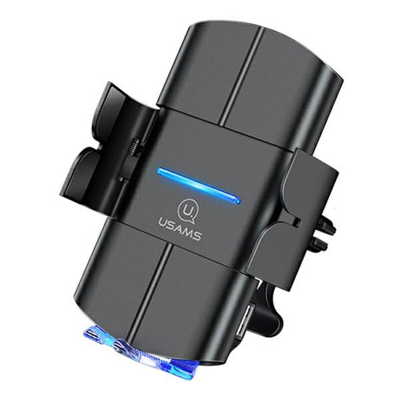 foto del prodotto usams us cd133 autohalterung mit 10 w kabellosem laden schwarz 