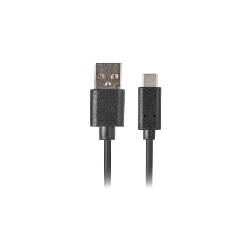 foto del prodotto usb 2.0 maschio usb c maschio cavo 0,5 m nero lanberg