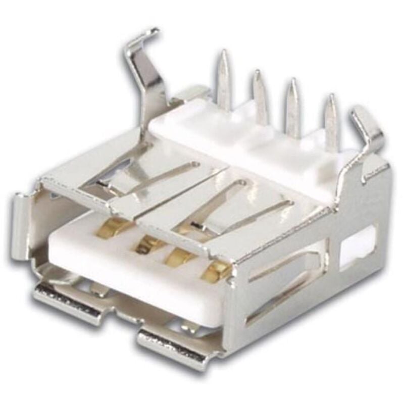 foto del prodotto usb a femmina, connettore singolo 90 , montaggio su pcb