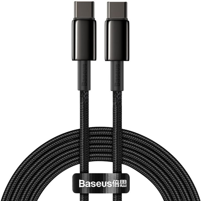 foto del prodotto usb c cavo di ricarica rapida usb c 100w 2m tutto nero