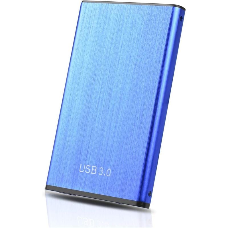 foto del prodotto usb3.0 storage in alluminio da 2,5 hdd per pc, xbox one, desktop, laptop, chromebook, xbox 360.a 2 tb, blu 