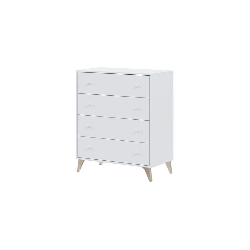 foto del prodotto usinestreet kit cassettone cassettiera como 4 cassetti bianco nordico 77,5x40x95h cm mobile