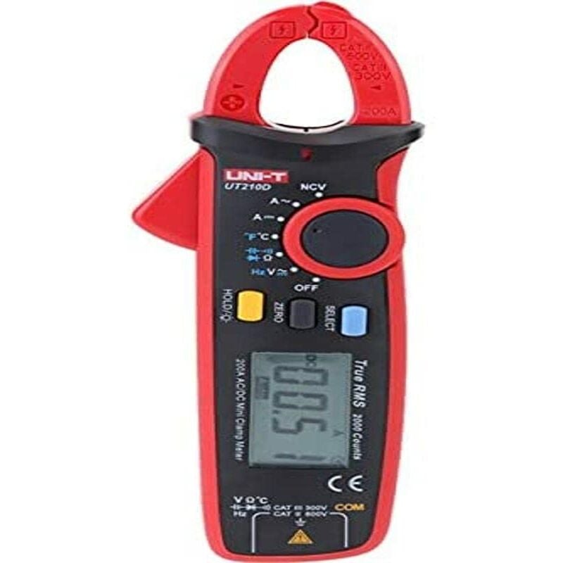 foto del prodotto ut210d serie ut210 mini morsetto metro, 200a ac dc, 600v ac dc, 60khz, 40 c 1000 c 40 f 1832 f uni t