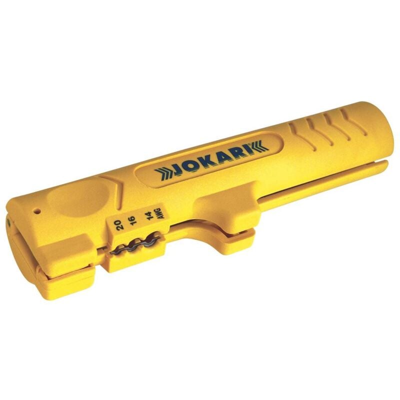 foto del prodotto utensile di sguainatura adatto per cavi rotondi, cavo piatto 4 fino a 13 mm 0.8 fino a 2.5 mm 14 fino a 18 jokari no.