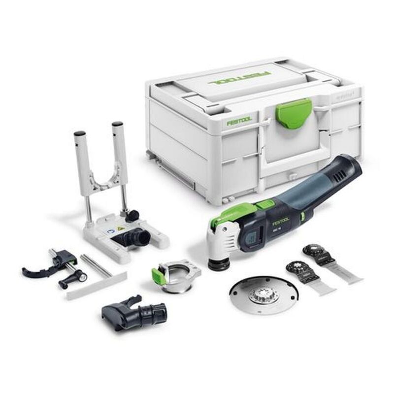 foto del prodotto utensile multifunzione a batteria osc 18 e basic set vecturo 576592 festool