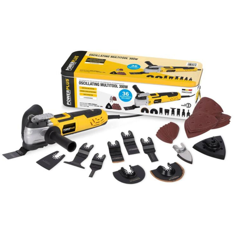 foto del prodotto utensile multifunzione con accessori 300w power plus powx1347mc