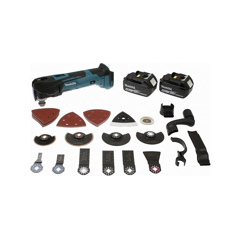 foto del prodotto utensile multifunzione makita 18v 4,0 ah 2 batterie 4,0 ah caricabatterie dtm51rmjx3