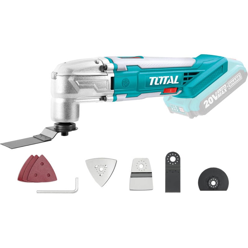 foto del prodotto utensile multifunzione taglia leviga a batteria 20v accessori total
