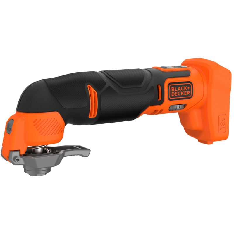 foto del prodotto utensile oscillante a batteria 18v multifunzione black decker senza batteria e caricabatterie accessori bdcos18n xj