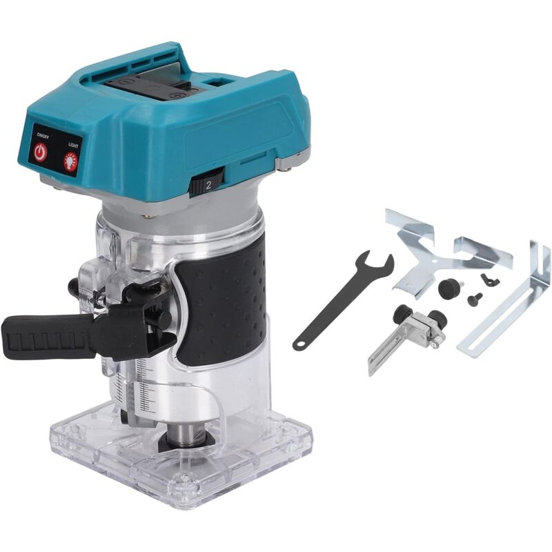 foto del prodotto utensile per fresatrice, fresatrice senza fili, fresatrice per legno, fresatrice per legno, sega a tazza a batteria da 18 v, fresa a tazza al litio