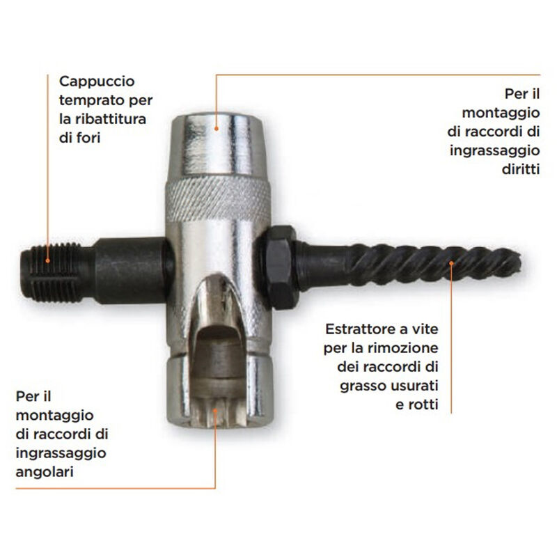 foto del prodotto utensile rimozione installazione raccordi testine ingrassatori eso2