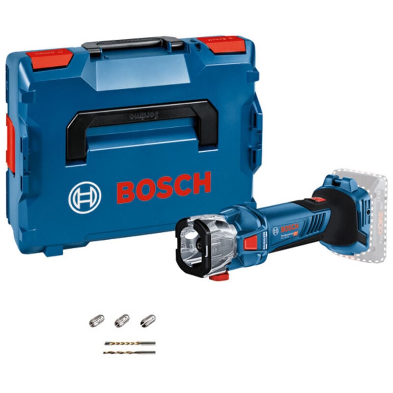 foto del prodotto utensile rotante a batteria bosch gcu 18v 30 senza batteria e caricabatterie in l boxx 136