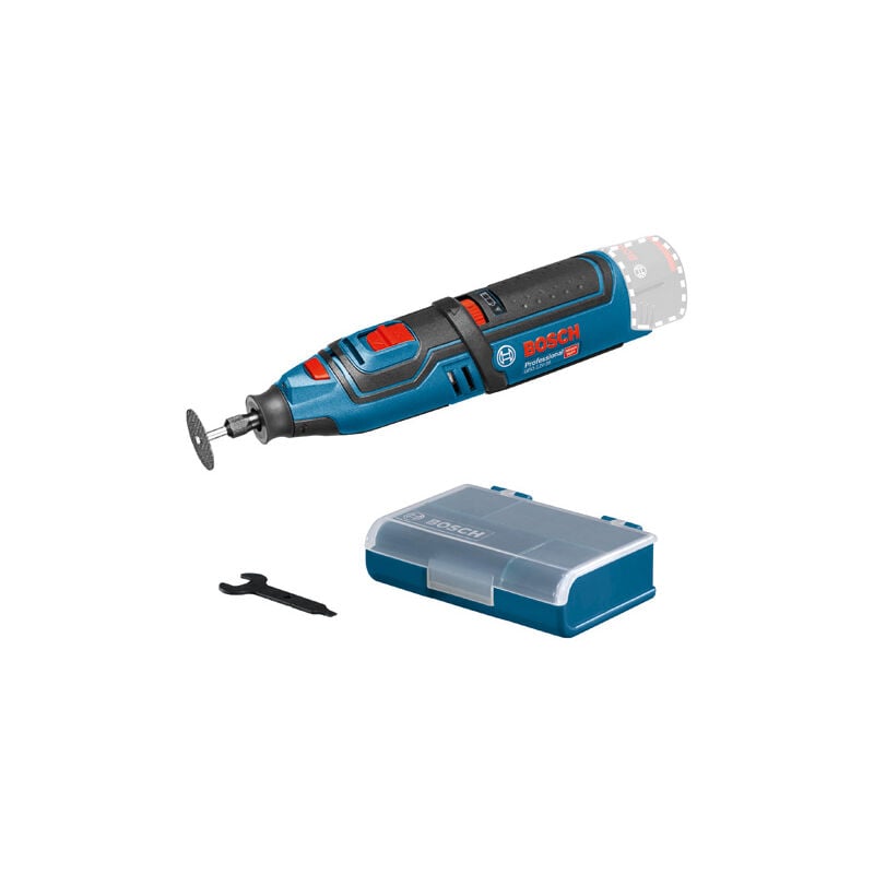 foto del prodotto utensile rotante a batteria bosch gro 12v 35 senza batteria senza caricabatterie in scatola