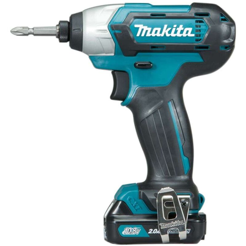 foto del prodotto utensili avvitatore a impulsi a batteria 12v, 2x batterie 2,0 ah xr, caricabatterie td110dsae makita