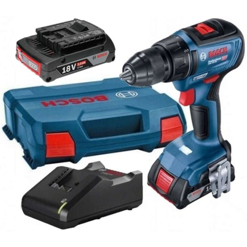 foto del prodotto utensili avvitatore a percussione a batteria 18 v, 2x batterie da 2,0 ah, caricabatterie 06019h5100 bosch
