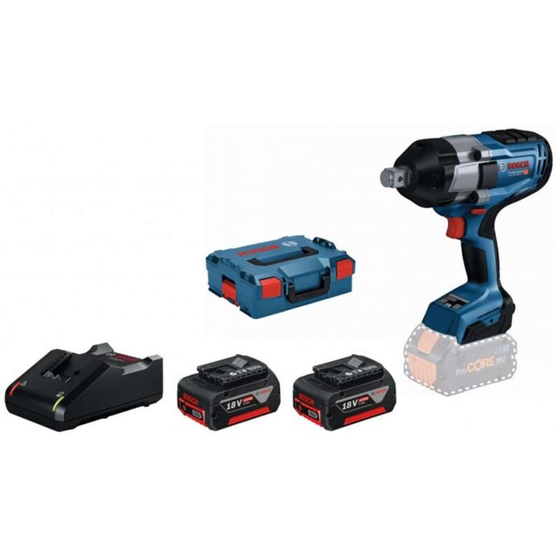 foto del prodotto utensili avvitatore a percussione a batteria 18 v, 2x batterie da 5,0 ah, caricabatterie 06019j8522 bosch