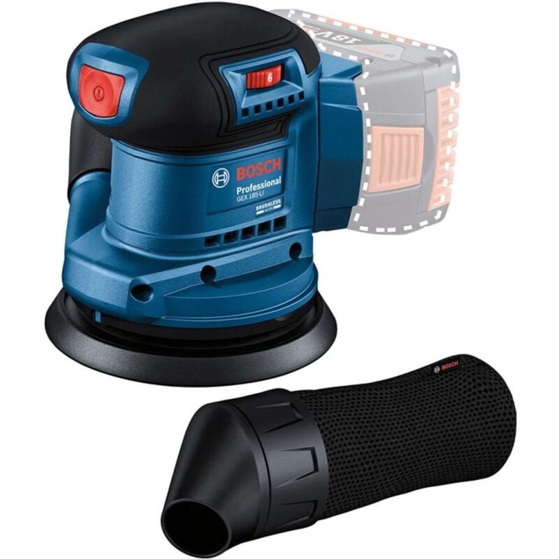 foto del prodotto utensili levigatrice orbitale a batteria 18v 125 mm, senza batteria e caricabatterie 06013a5020 bosch