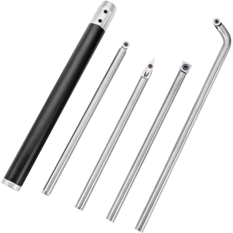foto del prodotto utensili per tornitura in legno per metallo duro, utensili da tornio in legno per metallo 4 pezzi, creare curve e insenature e tagliare linee vevor