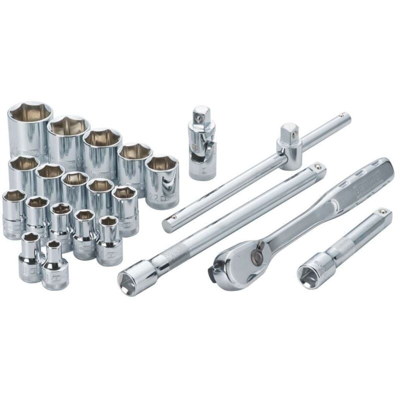 foto del prodotto utensili - set 22 pezzi chiavi a bussola con cricchetto da 1 2 dwmt19241-1 - dewalt