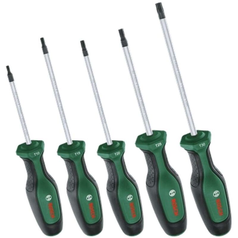 foto del prodotto utensili - set di cacciaviti torx da 5 pezzi 1600a02bx6 - bosch