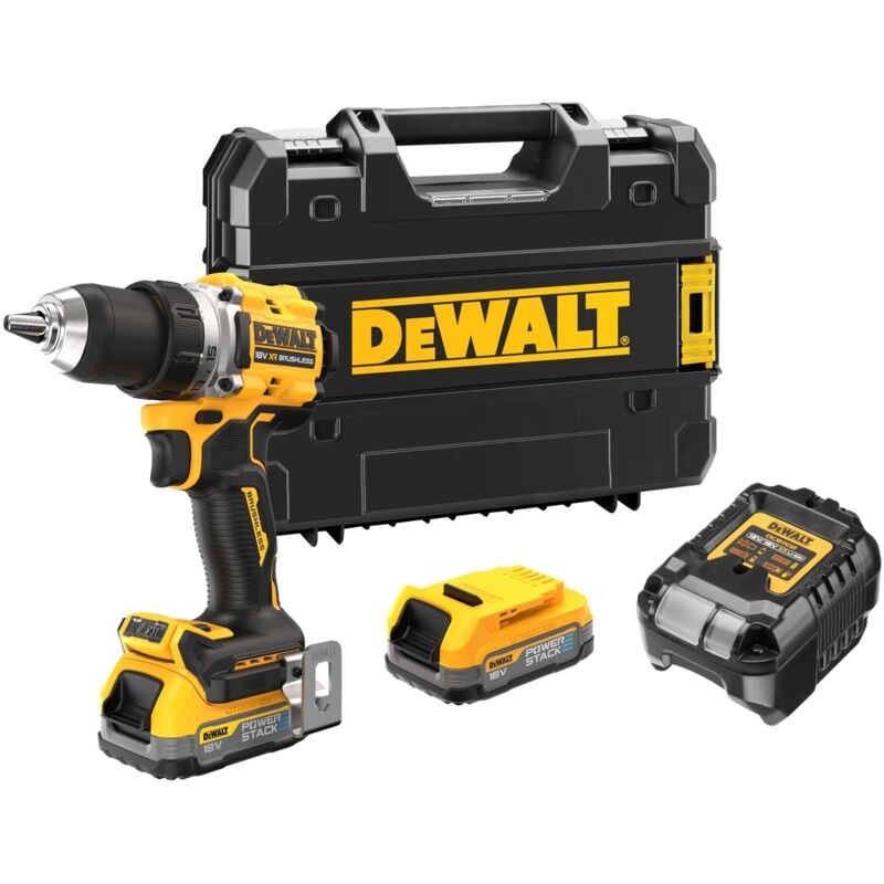 foto del prodotto utensili trapano aku 18v, 2x batterie 1,7 ah powerstack dcd800e2t dewalt