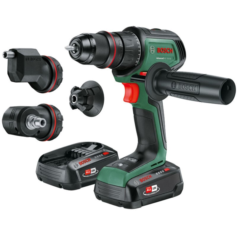 foto del prodotto utensili trapano avvitatore a percussione a batteria 18v, 2 batterie 2,5 ah, caricabatterie 06039e2004 bosch