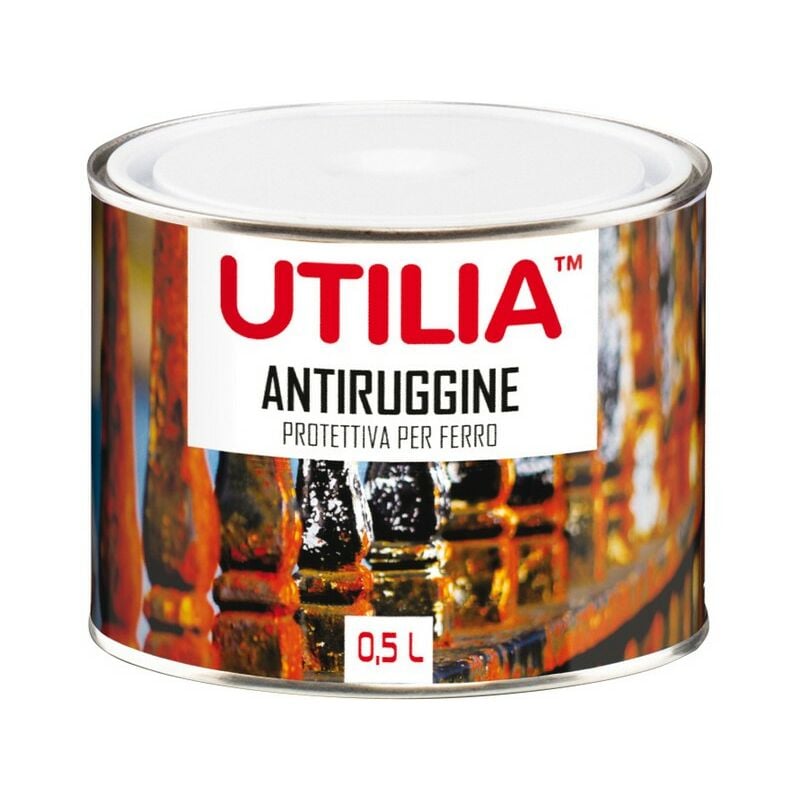 foto del prodotto utilia antiruggine ml. 500 grigio 6 pezzi utilia