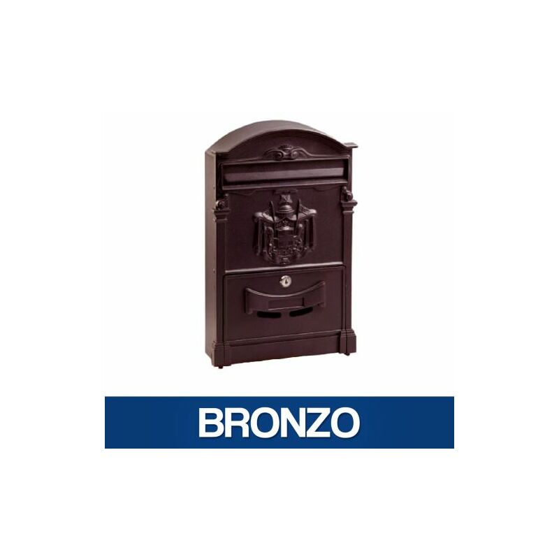 foto del prodotto utilia cassetta postale per posta modello artistica da esterno vari colori 35420v bronzo 35421 