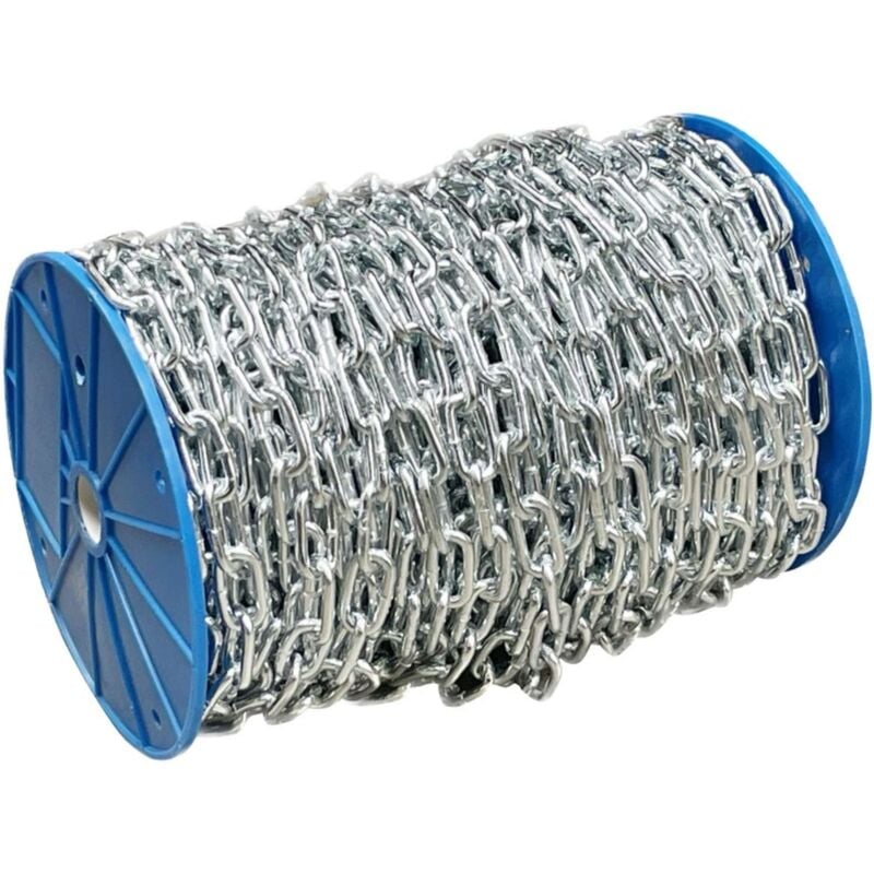 foto del prodotto utilia catena genovese zincata in bobina n 22 mt. 40 