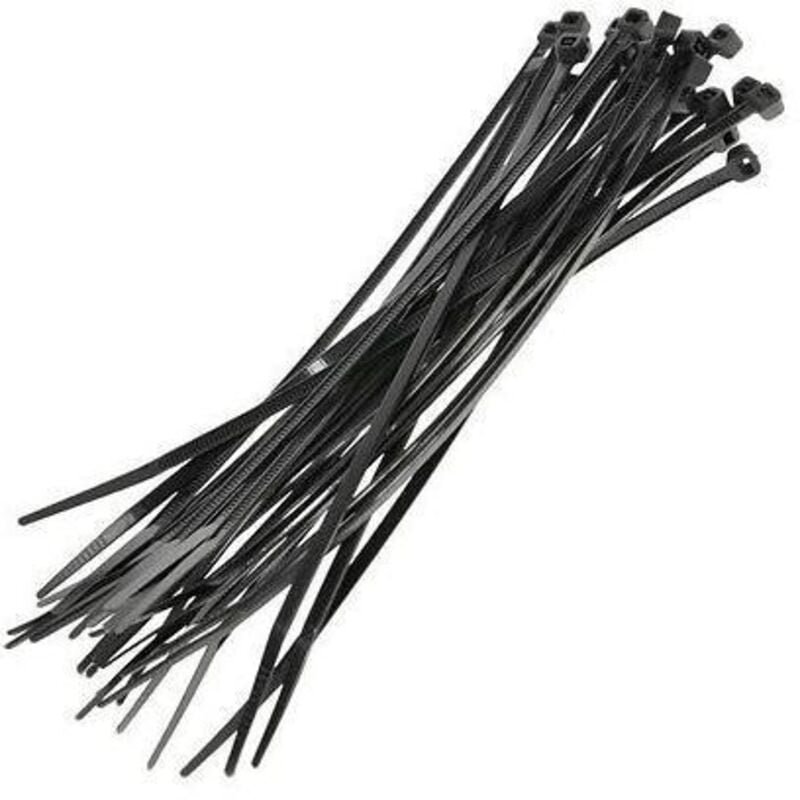 foto del prodotto utilia fascetta di cablaggio 100 pz. col. nero mm. 200x4,5 utilia