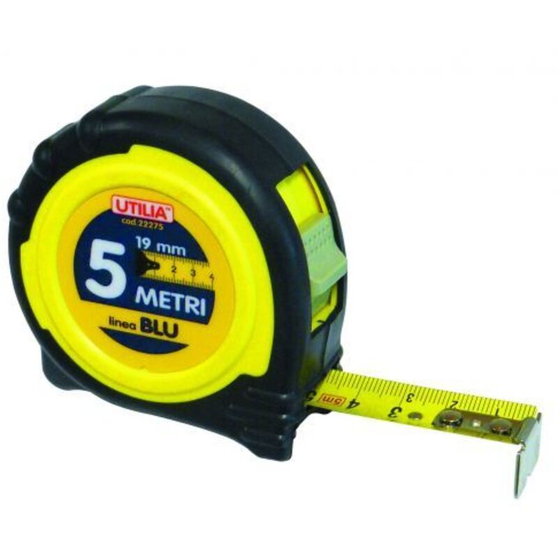 foto del prodotto utilia flessometro linea blu mt. 5x19 mm. 12 pz