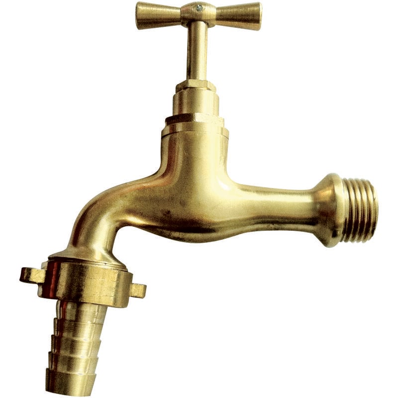 foto del prodotto utilia rubinetto portagomma in ottone lucidato mis. 3 4 10 pezzi - utilia