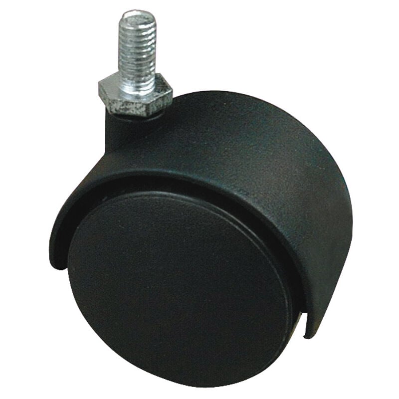 foto del prodotto utilia ruota girevole per mobili cuffia nylon mm. 40-perno m8x15 (4 pezzi) - utilia