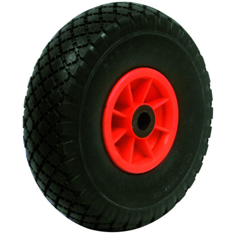 foto del prodotto utilia ruota piena carrello portasacchi cerchio plastica mm. 260 con cuscinetti
