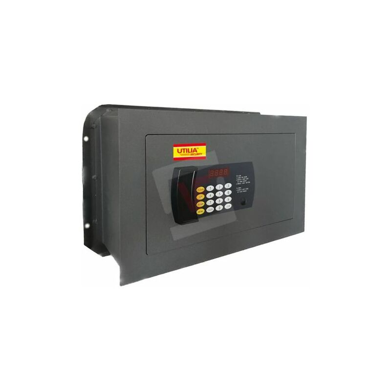 foto del prodotto utilia security cassaforte elettronica da muro chiusura con combinatore mm. 360x195x230 h