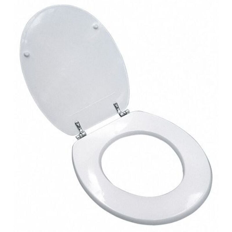 foto del prodotto utilia sedile wc in legno col. bianco cm. 44x37 5 pz
