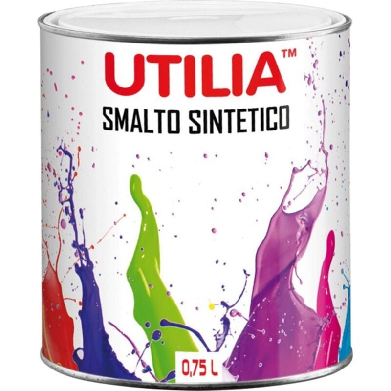 foto del prodotto utilia smalto sintetico ml. 750 giallo girasole - 6 pz