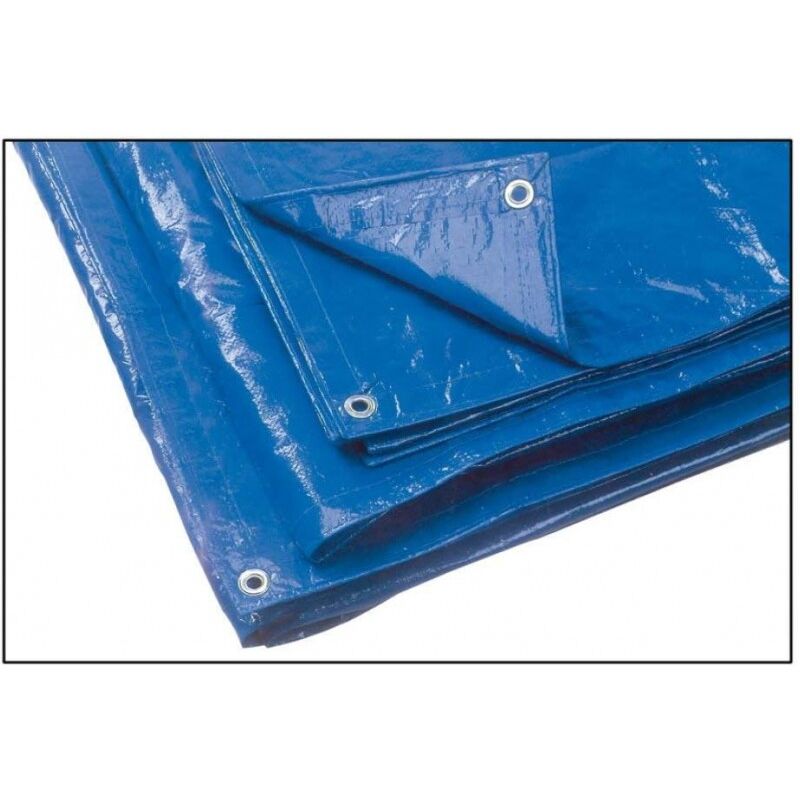 foto del prodotto utilia telo occhiellato multiuso in polietilene col. blu mt. 4x4