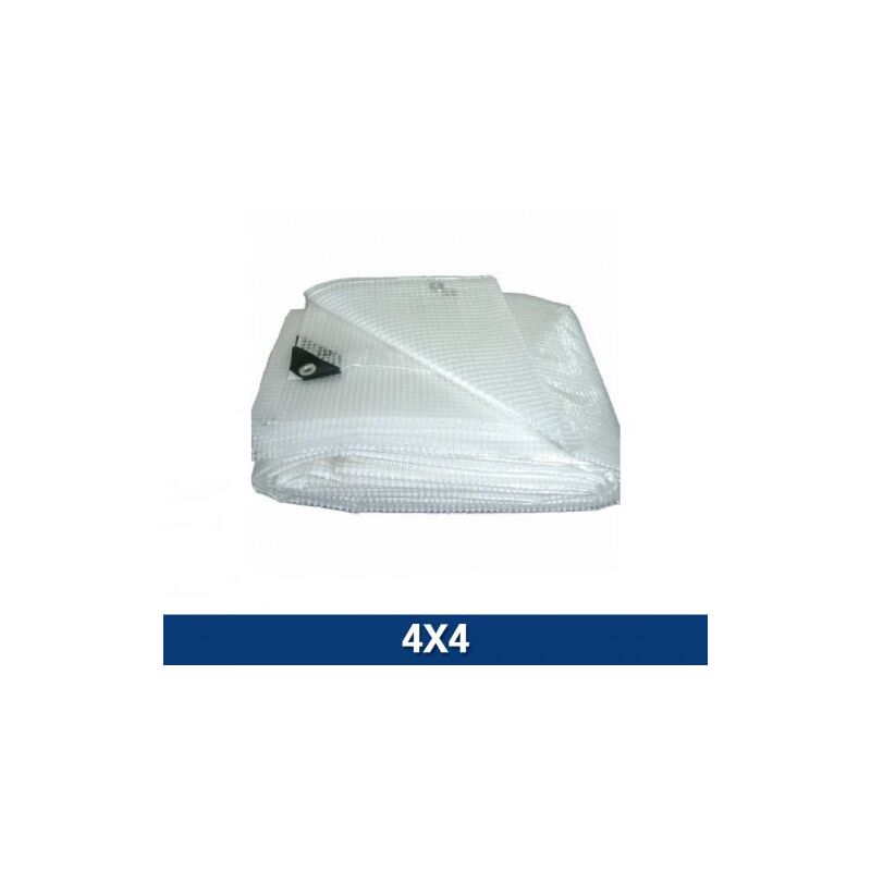 foto del prodotto utilia telo telone retinato pvc trasparente occhiellato impermeabile 140 gr mq 4x4 mt 4x4 metri