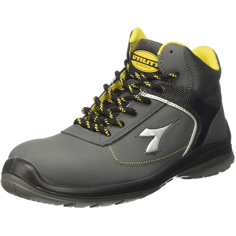 foto del prodotto utility diadora blitz mid s3 src, scarpe da ginnastica uomo, bianco grigio fumo, 35 eu