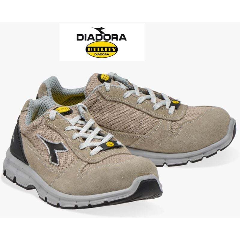 foto del prodotto utility diadora run text low s1p src esd, scarpa antinfortunistica unisex - adulto, beige juta/ beige juta, 41 eu