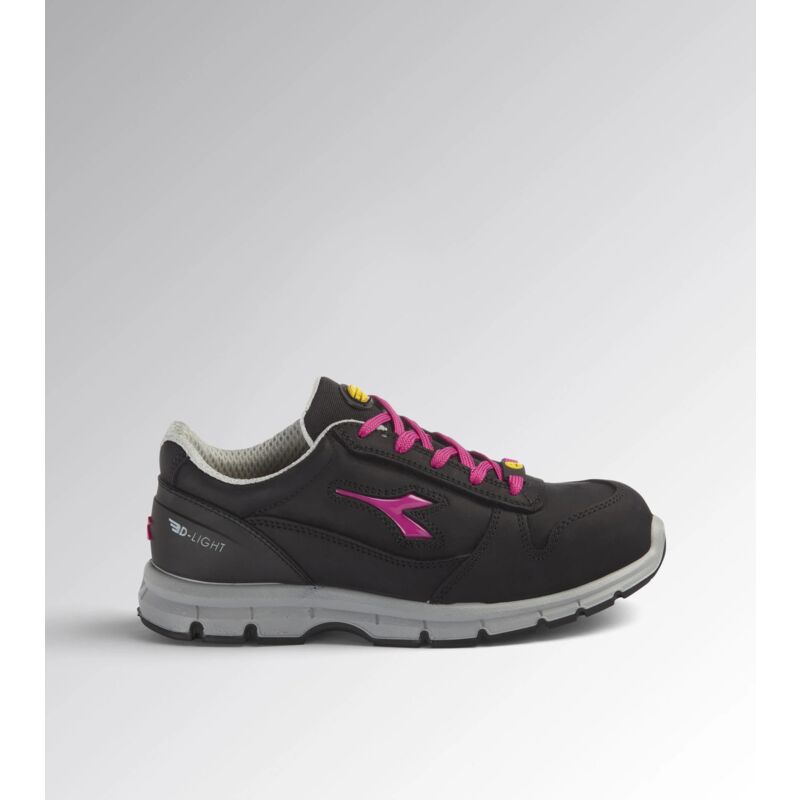 foto del prodotto utility diadora scarpa lavoro run low s3 src esd nero rosso fucsia 37