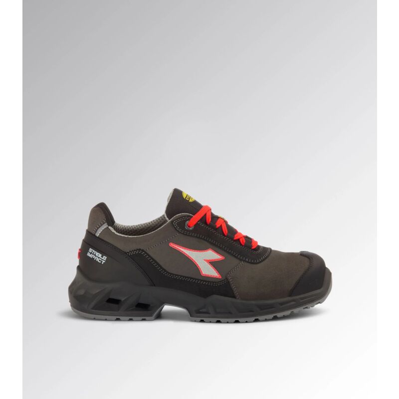 foto del prodotto utility diadora scarpa shark stab imp leat low s3 src esd nero rosso fluo 40 